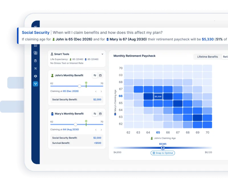Income Lab retirement paycheck showing specific monthly spending with guardrails