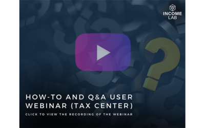 How-To and Q&A User Webinar – Tax Center Review (March 2022)