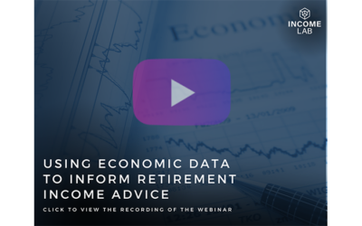 Using Economic Data to Inform Retirement Income Advice